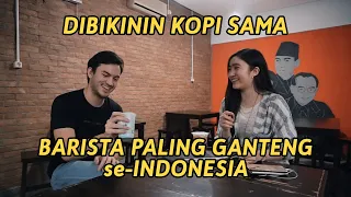 febby made coffee by the most handsome barista in indonesia 