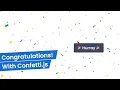 Confetti Effect HTML CSS and Vanilla Javascript Confetti js