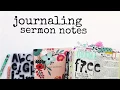 BIBLE JOURNALING SERMON NOTES USING PRINT PRAY PIECES