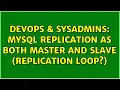 DevOps SysAdmins MySQL replication as both master and slave replication loop