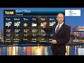 Warming up and tracking storms