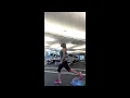 Glutes and Legs HIIT style! (Reverse Lunges, pencil jumps, High Step-ups & med ball squat press)