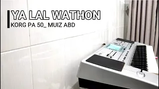 ya lal wathon karaoke lirik mars nu keyboard orgen electone sholawat korg pa 50
