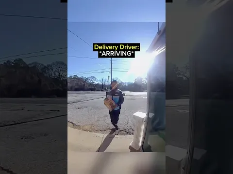 Excited delivery driver trips📦 😭 #delivery #driver #fails #camera #ringtone