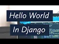 Making Hello World App in django Step By Step using vs code in