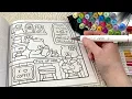 ASMR Color With Me Cozy Coffee Shop Coloring whispered marker sounds