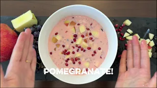 Strawberry Custard with Fruits and Chia Seeds with Shan Custard Powder