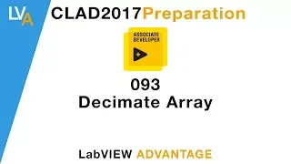 LabVIEW CLAD 093 Decimate Array