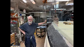 26 Nov 2025 Starbord keel in position ready for epoxy