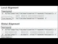 Local Vs Global Sequence Alignment