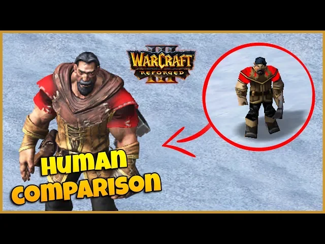 Warcraft 3 Reforged Comparison | Human Characters &amp; Buildings
