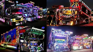 japanese dekotora trucks light show light work crazybus