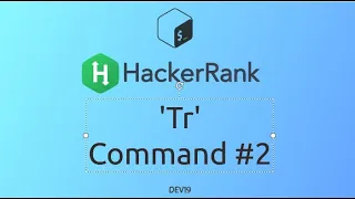 Tr Command HackerRank Linux Shell
