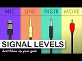 Audio signal levels explained Mic level vs line level vs instrument level