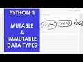 Mutable and Immutable Data Types Python 3