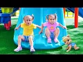 Download Lagu Alice and Baby Doll play on the Outdoor Playground
