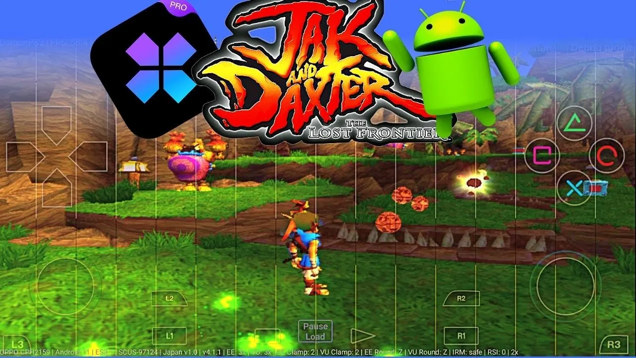 ജാക്ക് ആൻഡ് ഡാക്സ്റ്റർ ദി പ്രീകർസർ ലെഗസി - PS2Emulator ആൻഡ്രോയിഡ് ഗെയിംപ്ലേ [ഡാമൺ Ps2 PRO] - ഗെയിം APK മൊബൈൽ