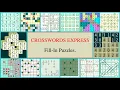 Crossword Express Fillin puzzles How to print them and how to Solve them interactively