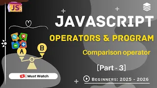 Operators in JavaScript Explained Arithmetic Logical Comparison Assignment Practical Coding 4