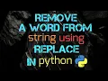 Powerful Python Technique Remove Words Easily