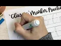 Classic Marker Alphabet Calligraphy - Free Printable Worksheets
