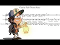 GRAVITY FALLS MUSICA TEMA PARA VIOLINO-VIOLA-CELLO Partitura - Sheet Music