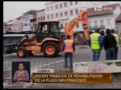 Inician trabajos de rehabilitación de la plaza San Francisco