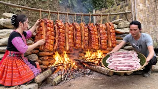 Living in the Forest , Crispy Smoked Pork Belly  – Traditional Wood-Fired Cooking
