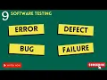 QA manual testing tutorial for beginners Defect Bug Error Failure in Software Testing