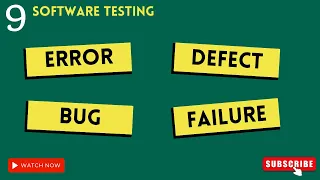 QA manual testing tutorial for beginners Defect Bug Error Failure in Software Testing