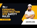 Essential Construction Site Safety Rules