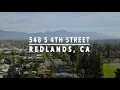 548 S 4th St Redlands California for sale by Carlos Gutierrez G2 Realty Group Remax Redlands