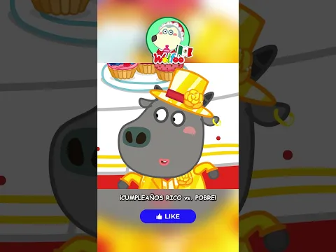 ¡CUMPLEAÑOS RICO vs. POBRE! Dibujos Animados #shorts #wolfoo