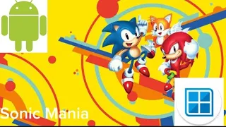 sonic mania on android emulation winlator version 11 0