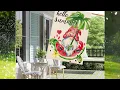 Hello Summer Watermelon Gnome House Flag 28x40 Inch making your yard brighter and better looking