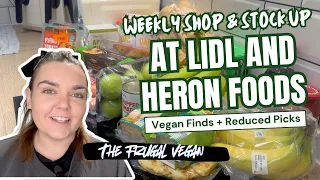 affordable vegan shopping huge weekly budget haul at lidl u0026 heron foods