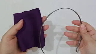 لو عندك طوق شعر قديم وقطعة قماش بس تعالي شوفي عملت اية 