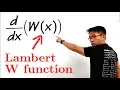 Derivative of the Lambert W function
