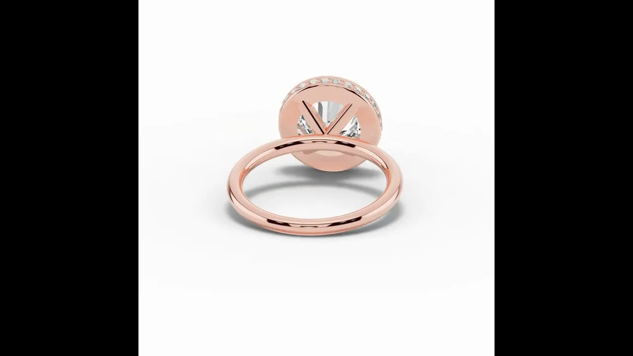 Round Nova Halo Engagement Ring