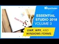 Syncfusion UWP WPF and Windows Forms Updates - 2018 Volume 3