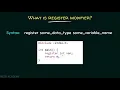Variable Modifiers Register