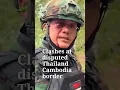 Lagu Thai security forces clash with Cambodian protesters at disputed border | Radio Free Asia (RFA)