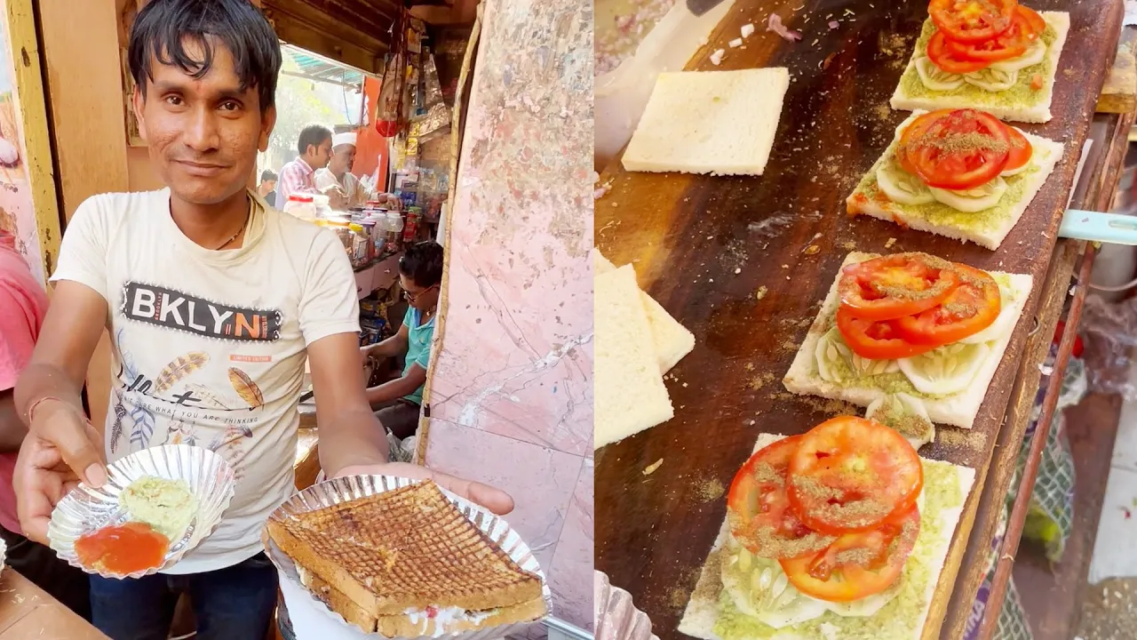 Brown Bread Sandwich   Sandwich Heaven   Begum Bazar   Hyderabad   Indian Street Food