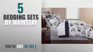 Top 10 Mainstay Bedding Sets 2018 Mainstays 8PC OPP Black White Floral Bed in bag Comforter set