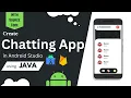 Creating a chat application in android studio With source code Chat app using firebase