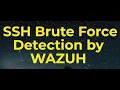 SSH Brute Force Attack Detection Using WAZUH