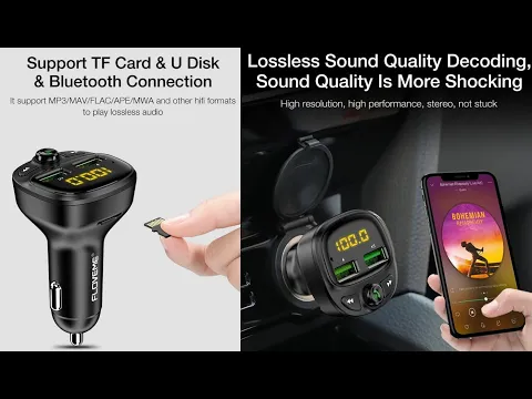 Download MP3 USB car charger for phone & bluetooth FM Transmitter MP3 player, dual USB TF Card from Aliexpress