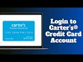 How To Login to Carter s Credit Card Account