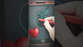 رسم تفاحة سهلة على لوح الكتابة الذكي Shorts رسم سهل 