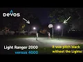 Devos Light Ranger 2000 \u0026 4000 on Night time Basketball court